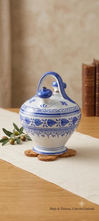 Botijo de Talavera de la Reina Firmado