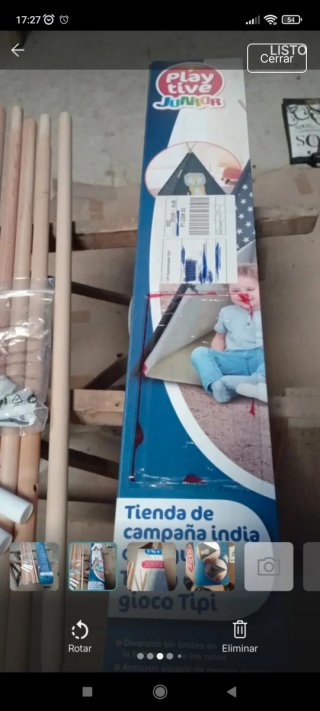 Tienda de campaña tipi infantil