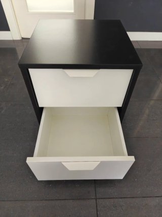 Pack 2 Mesitas Noche Cajones IKEA