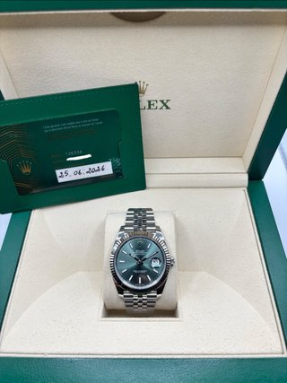 Rolex Datejust 41mm Mint green Ref:126334. 06/2026