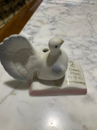 Figura cerámica paloma souvenir