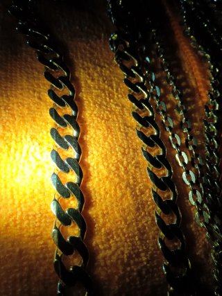 Lote Cadenas Plata Gruesas y No Me Olvides