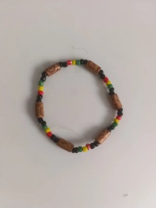 Lote collar y pulseras estilo jamaicano
