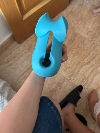 Cubierta de silicona para grifo azul