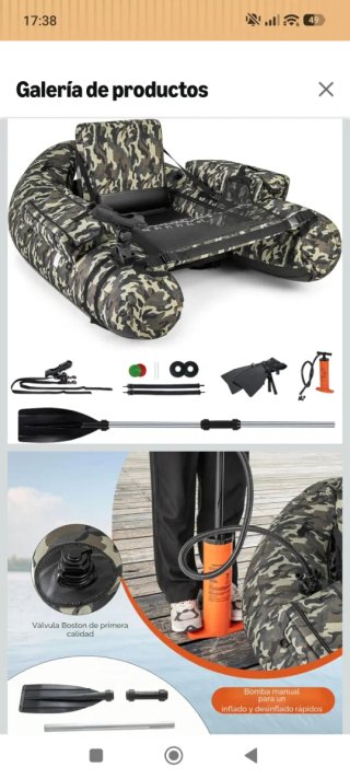 Barco de pesca inflable GOPLUS