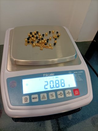 Rosario de Oro 18k- 20,88gr- 61cm