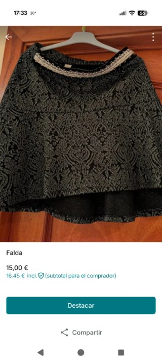 Falda estampada