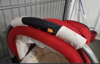 Carrito doble hermanos rojo
