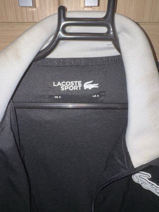 Chaqueta Lacoste Sport Negra y Blanca