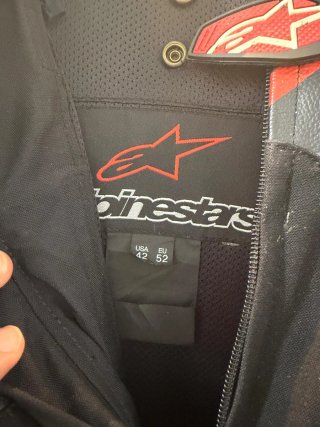 Mono Cuero Alpinestars 2 Piezas Talla 52