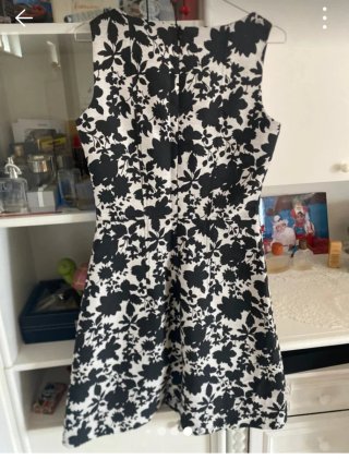 Vestito fantasia bianco e nero