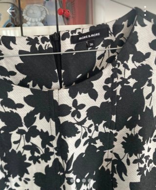 Vestito fantasia bianco e nero