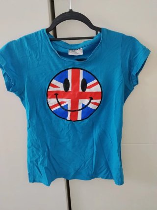 Camiseta azul mujer