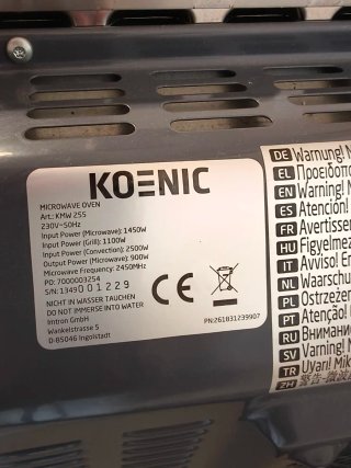 Microondas Koenic