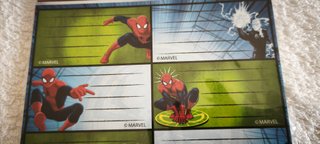 Pack de 16 Etiquetas Autocolantes Spiderman - Nova