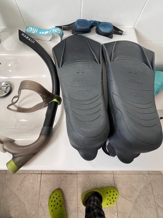 Equipo de natación Nabaiji: gafas, tubo y aletas