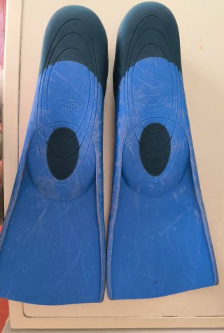 Aletas Natación Trainfin Azul