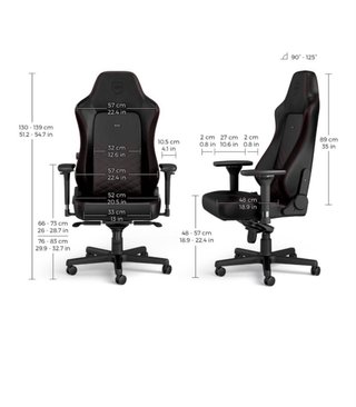 : Silla Gaming noblechairs HERO Negra/Roja