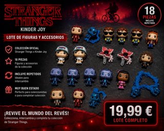 Lote 18 Figuras y Accesorios Stranger Things