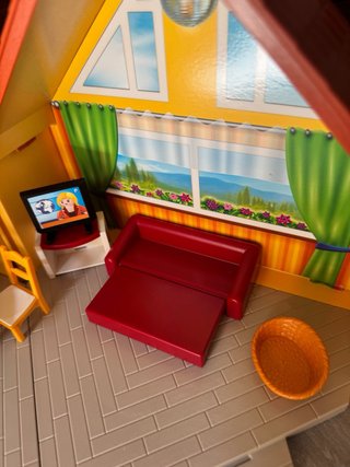 Casa de Playmobil con accesorios