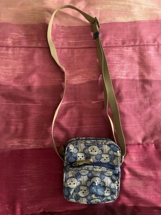 Bolso Tous estampado ositos azul y beige