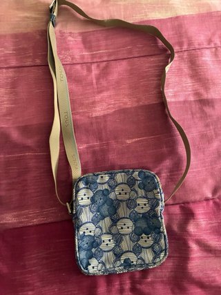 Bolso Tous estampado ositos azul y beige