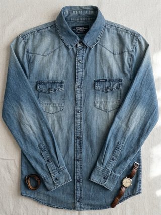Camisa vaquera azul