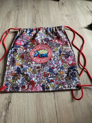 Mochila de cuerdas con estampado