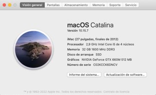 iMac 27 2012 Plata