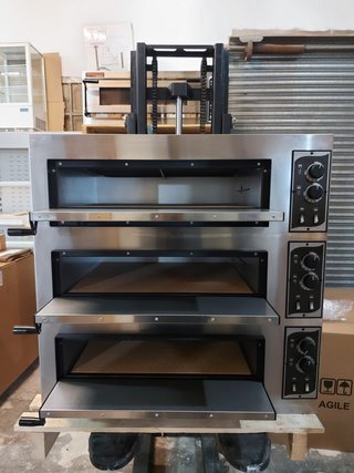 HORNO ELECTRICO PARA 1+1+1 PIZZAS DE 45CM