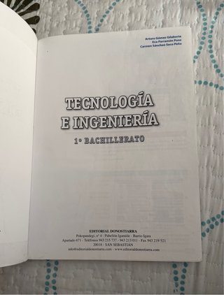 Tecnología e ingeniería I : 1o Bachillerato