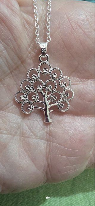 Colgante árbol de la vida plata