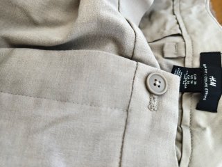Pantalón chino H&M Slim Fit beige