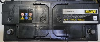 Batería Coche Renault Hi-LIFE 12V 110Ah 950A