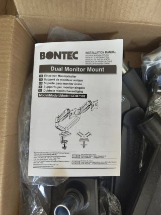 Soporte Monitor Doble BONTEC Pantalla 13-32 nuevo