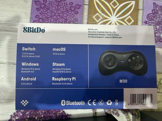Mando 8BitDo M30 Bluetooth Negro