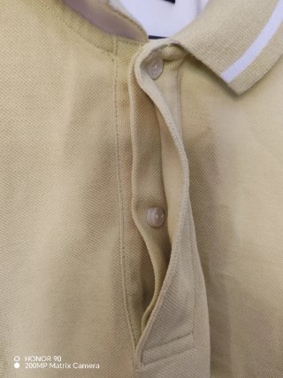 Camisa Polo Massimo Dutti Hombre Amarilla