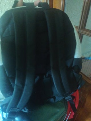 Mochila Real Madrid Original Gris y Negra
