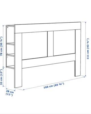 Cabecero IKEA Brimnes cama de 160 cm -no envío-