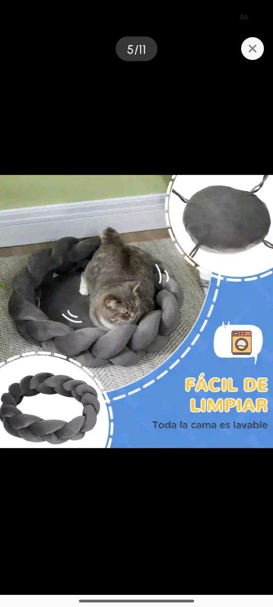Cama trenzada para gato/perro pequeño