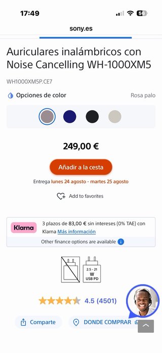 Auriculares Inalámbricos Noise Cancelling Negros