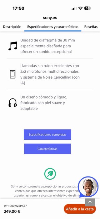 Auriculares Inalámbricos Noise Cancelling Negros