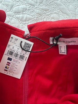 Vestido fiesta Pedro del Hierro rojo