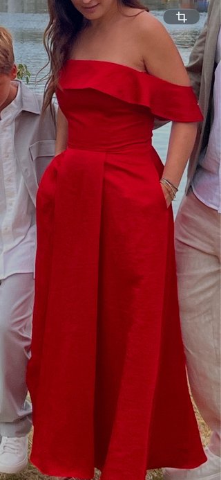 Vestido fiesta Pedro del Hierro rojo