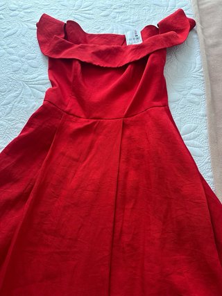 Vestido fiesta Pedro del Hierro rojo