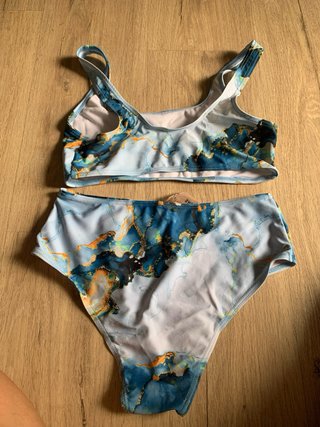 Bikini SHEIN Talla S Azul y Multicolor