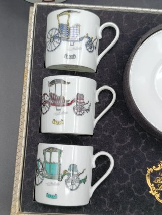 Juego de café Limoges colección Carruajes