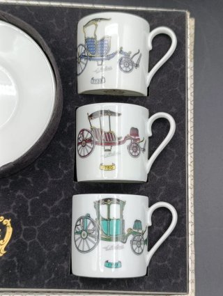 Juego de café Limoges colección Carruajes