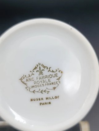 Juego de café Limoges colección Carruajes