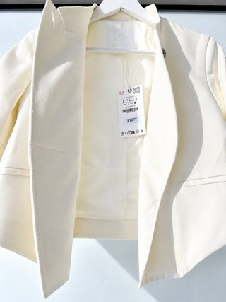 Chaqueta Zara ZW Collection Corta Cruda